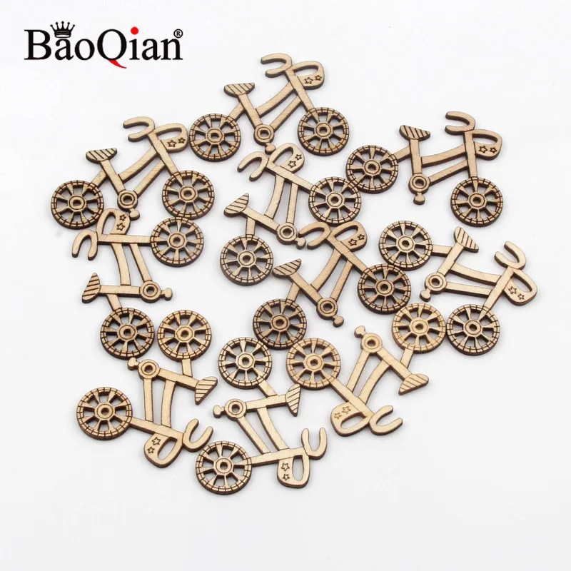 Деревянные велосипедные поделки 10 шт. самодельное украшение для дома