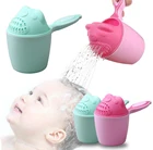 Чашка для шампуня для новорожденных, чашка для волос, ложка для душа, шапочки для ванны, для мытья, милый подарок для новорожденных девочек и мальчиков