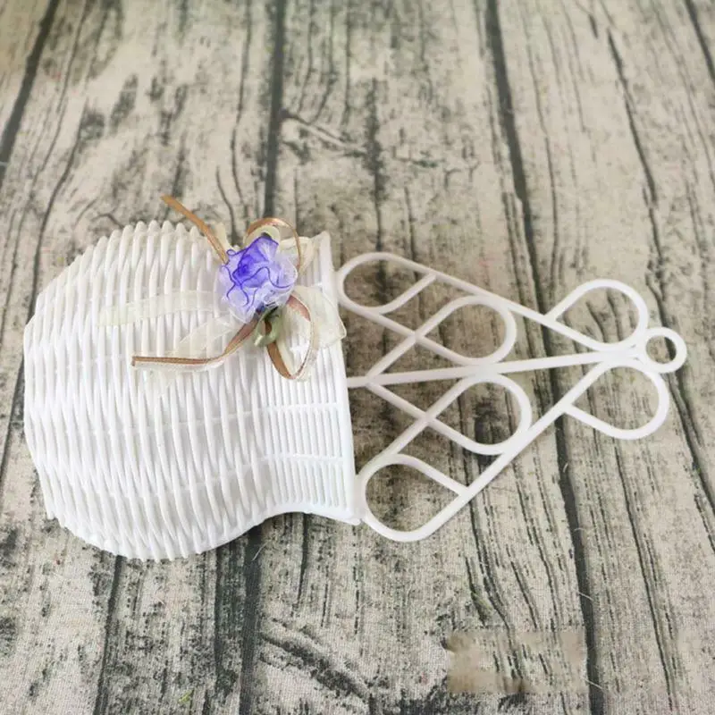 Пластиковые цветы растения Висячие корзина ваза из ротанга стены висят