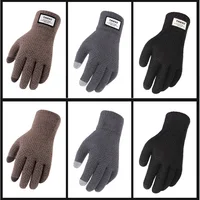 Мужские вязаные перчатки для сенсорного экрана #5