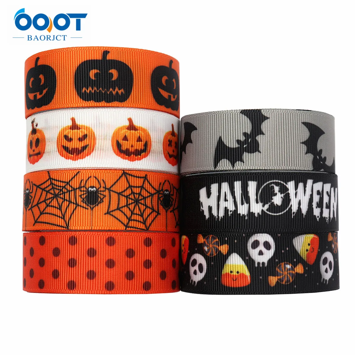 Веревочная лента для Хэллоуина 7/8 дюймов х 5 ярдов мобильный телефон с рисунком