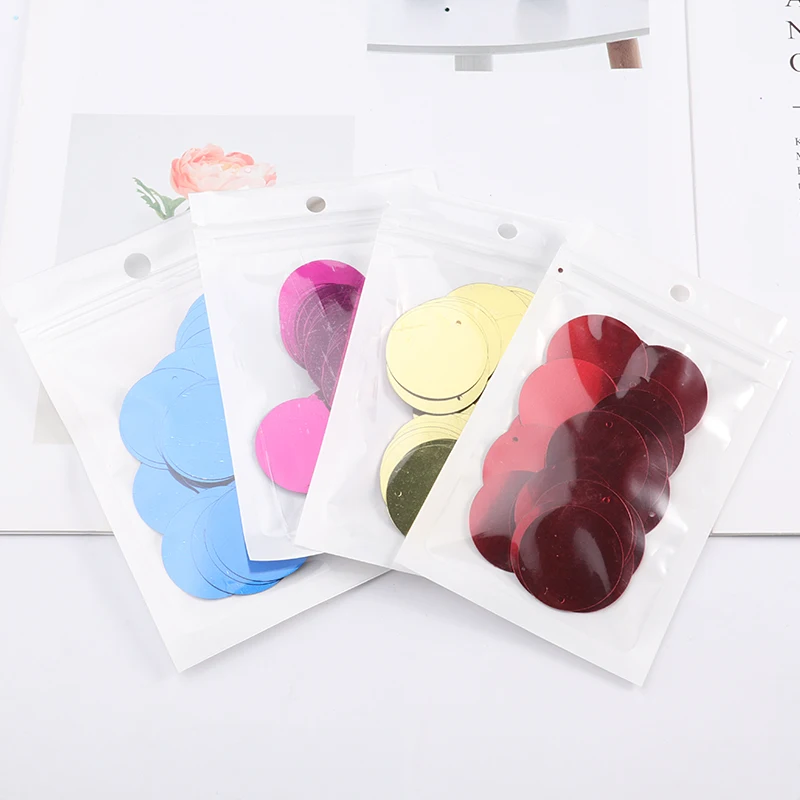 Плоские и круглые пайетки из ПВХ 10 г (40 шт.)/упаковка | Дом сад