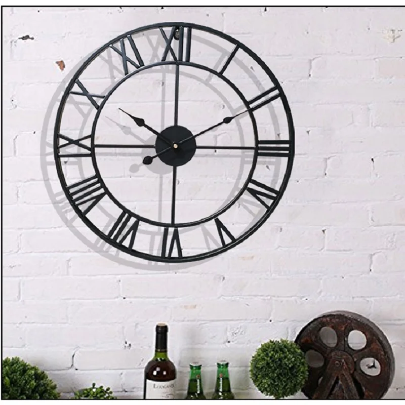 

European style wall clocks, clocks. Retro clocks, decorative wall clocks, round wall clocks