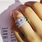 3 шт. в 1, свадебное кольцо с фианитом, для невесты