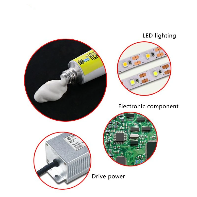 1-5pc Heatsink Plaster Thermal Adhesive Cooling Paste Compound Glue For Heat Sink Conductive Viscous Термоклей Для Чипо |