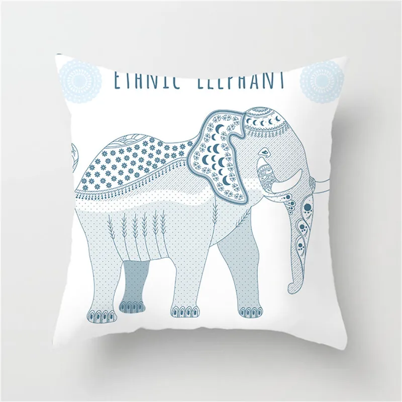 Чехол для подушки с изображением слона мандалы|Наволочки| |