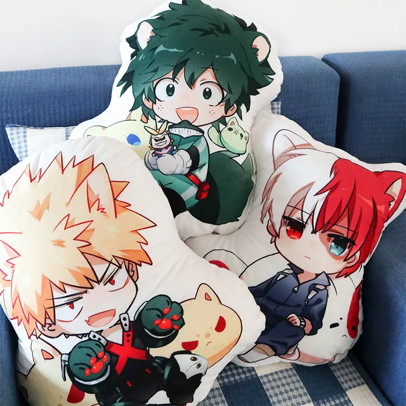 My Hero Academia аниме плюшевые игрушки Boku Yoh Asakura Katsuki Bakugo Shoto Toooroki куклы раздавливающая