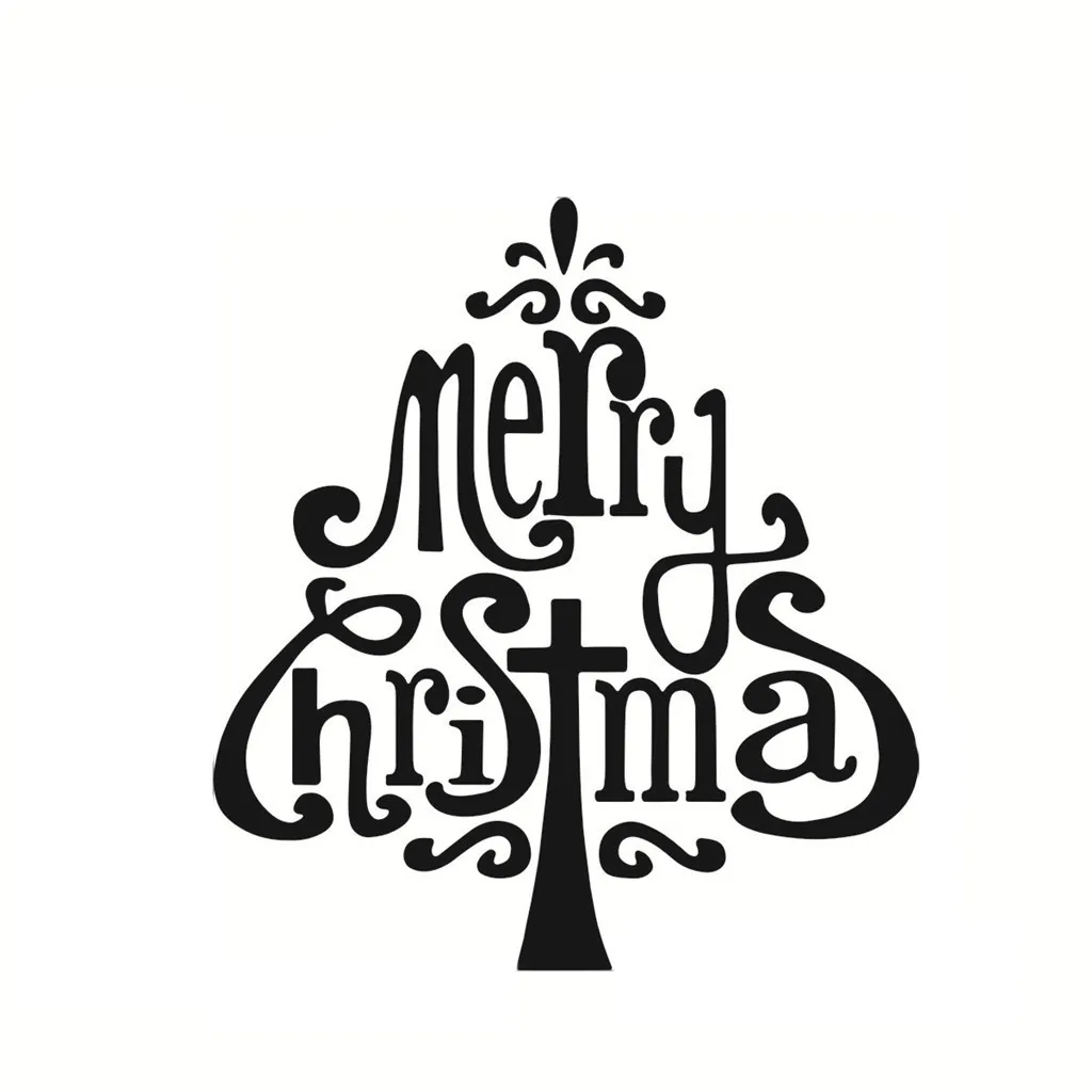 Рождественские английские наклейки мобильные креативные на стену, окна, новогоднее украшение для дома, подвески для гостиной.