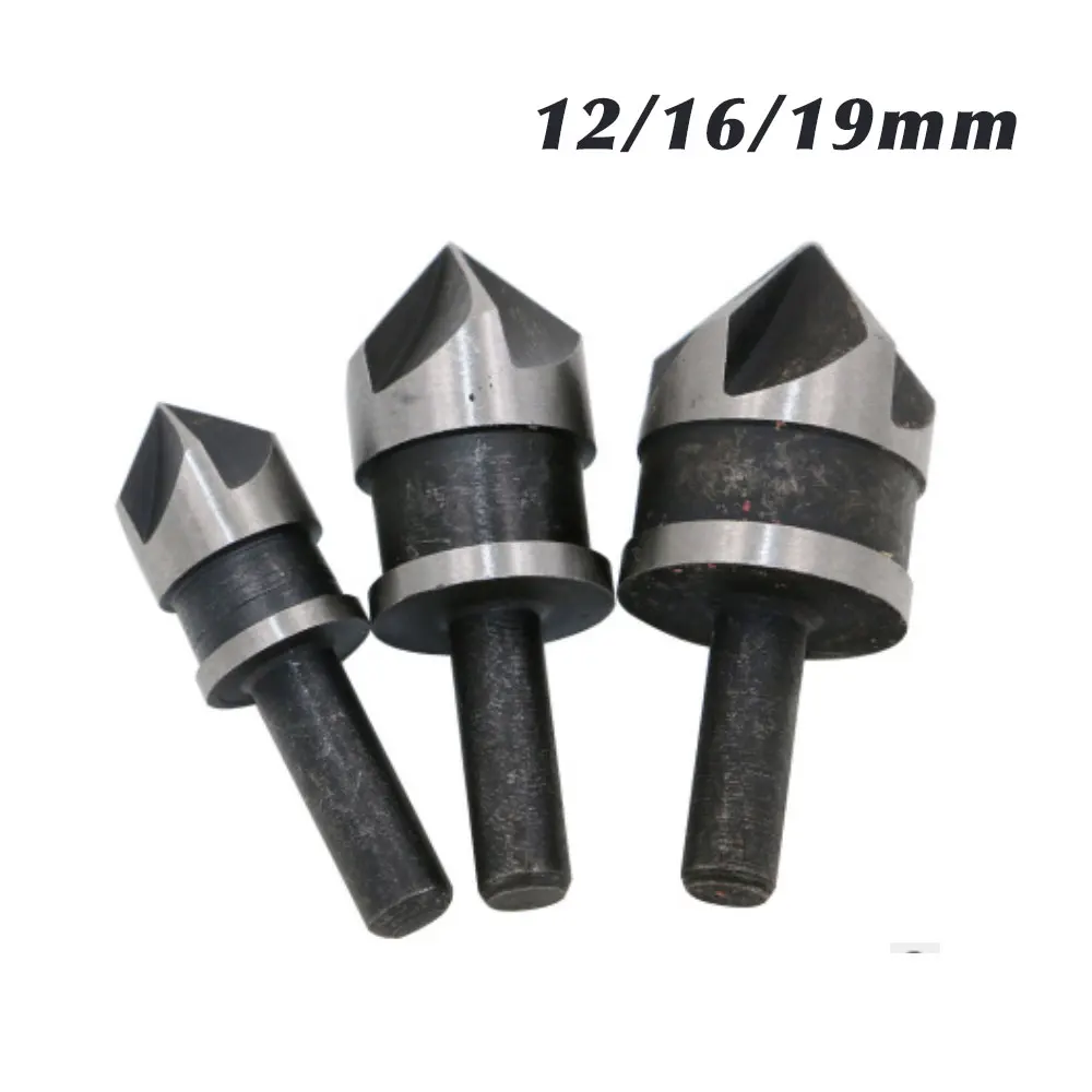 BINOAX 3 шт./компл. 1/4 &quotшестигранный хвостовик 5 флейт фаска бит 12 мм 16 19 зенкер|set