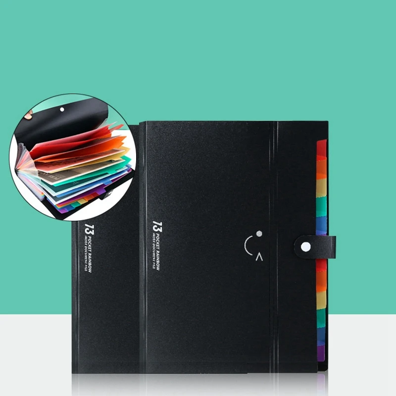 Расширяющиеся папки для файлов размером с буквы 13 карманов органайзер