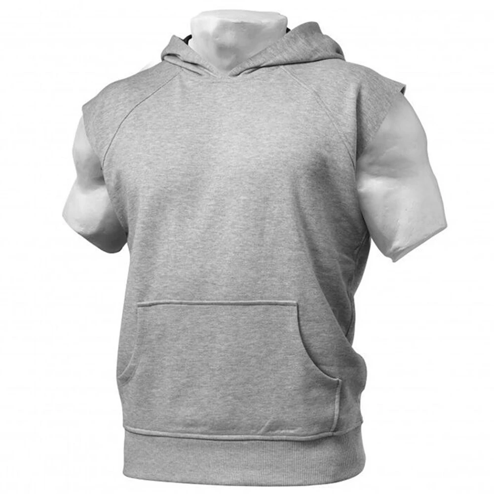 

Mens T-Shirt V Neck Bodybuilding hoodie Shirt Muscle Vest Solid color T Shirt casual T Shirt Stretch Soft TShirt Workout Jogging