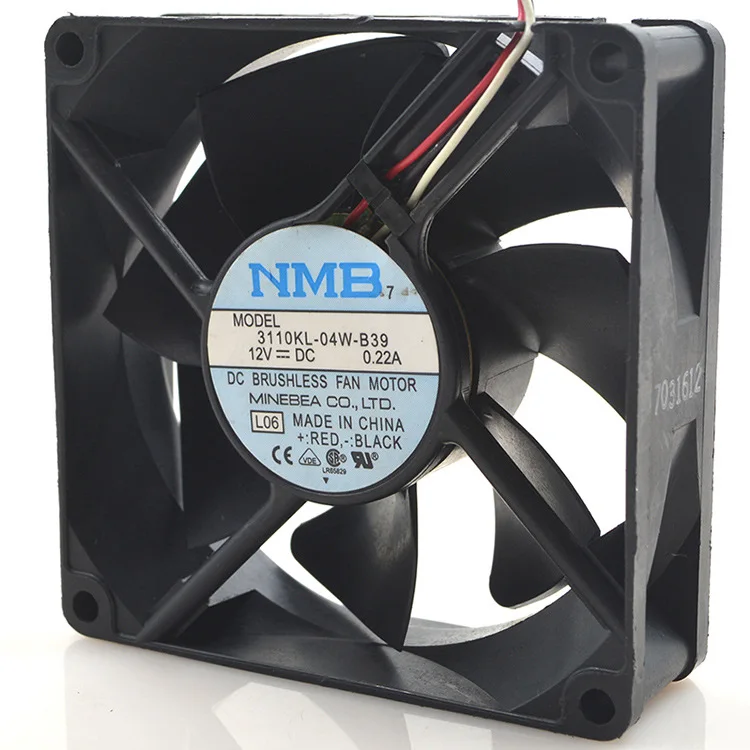 

Оригинал для NMB 8025 3110KL-04W-B39 12V 0.22A, три вентилятора охлаждения