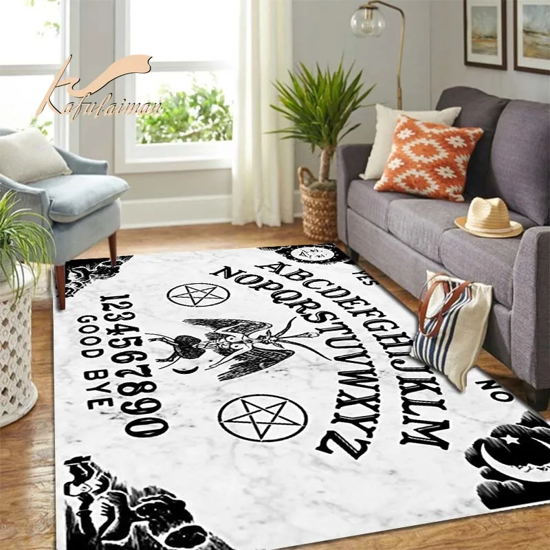 Спиртовой ковер с черепом мягкий кошачий коврик Ouija сатанический для гостиной