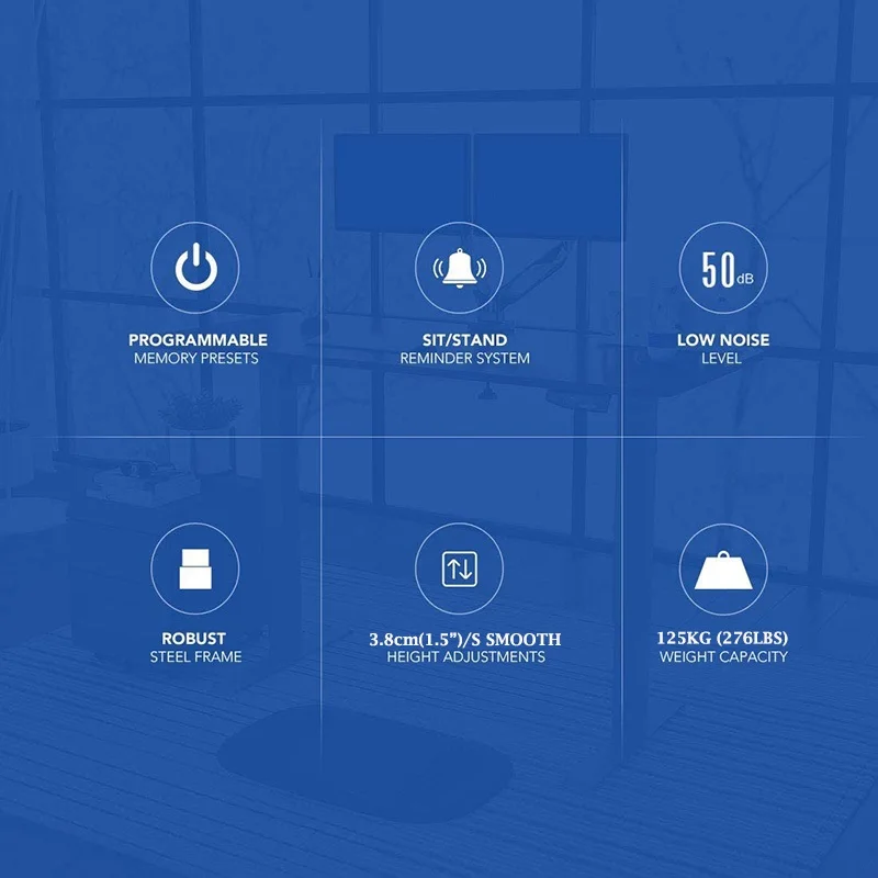 High-End высокого качества Heavy Сталь с регулировкой по высоте Двухдвигательный