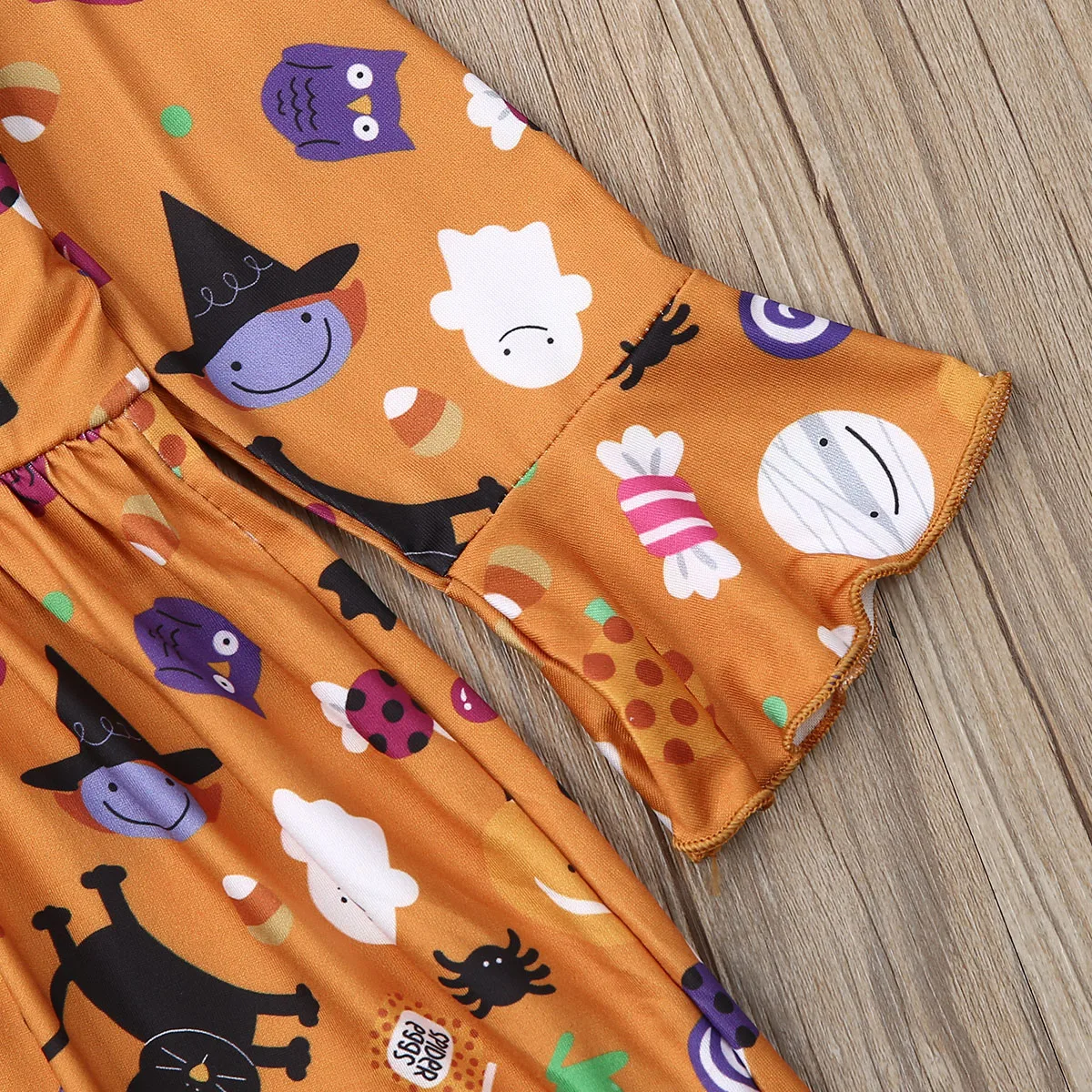 2019 Baby Spring Autumn Clothing Kid Girl Cartoon Funny Princess Dress Party Pageant Halloween Flare Long Sleeve Clothes 1-6T | Детская