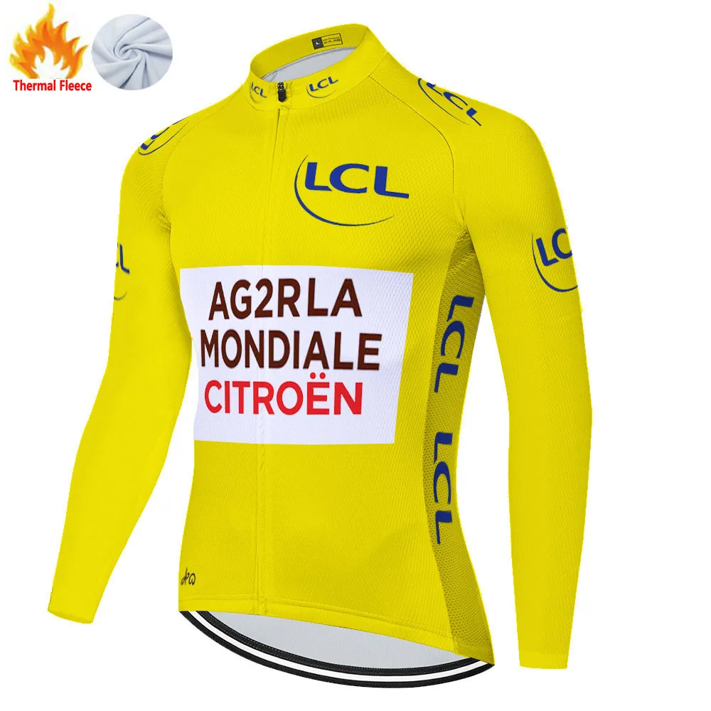 2021 Зимняя Теплая Флисовая велосипедная Джерси с длинным рукавом горный