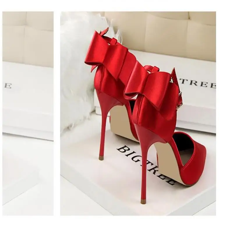 Милая обувь для красоты в Корейском стиле узкие шелковые и атласные полосатые