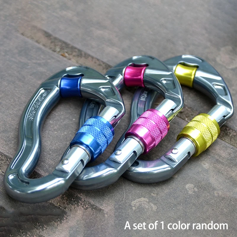 Замок с карабином из сплава для скалолазания инструмент выживания в экстренных