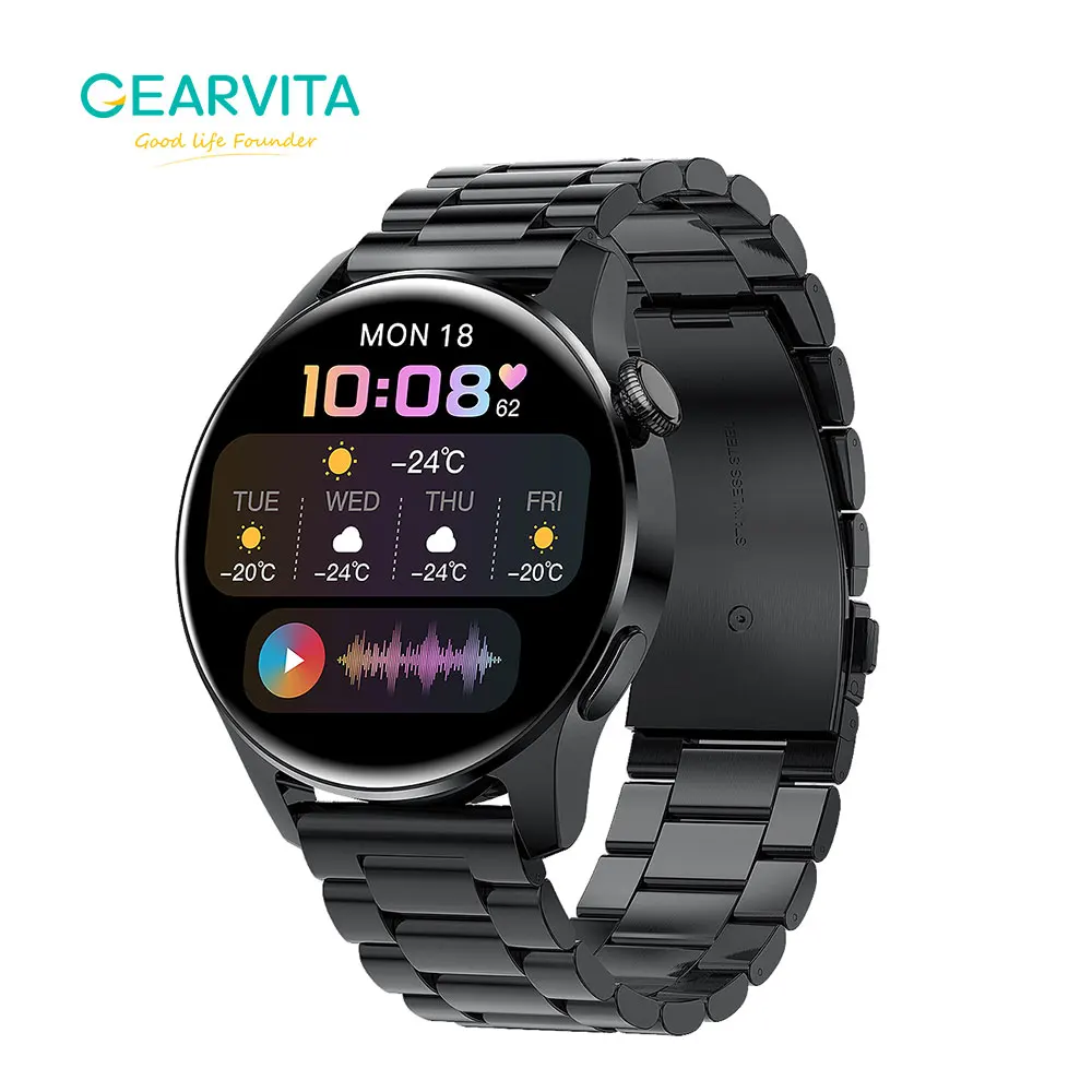 Смарт часы GEARVITA IP67 с пульсометром и тонометром|Смарт-часы| |