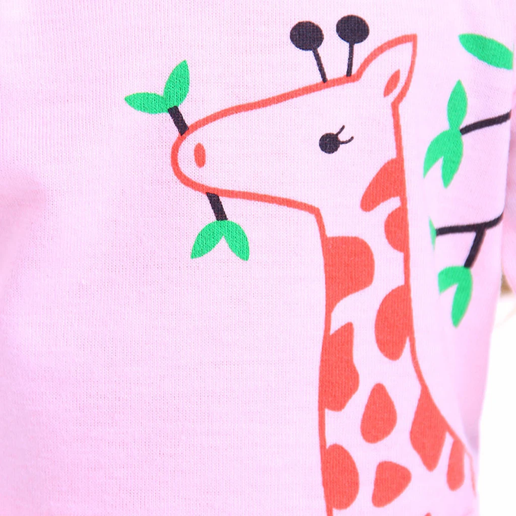 

Adorable Giraffe Printed 2pcs Clothes Outfit For 18'' AG American Doll Dolls