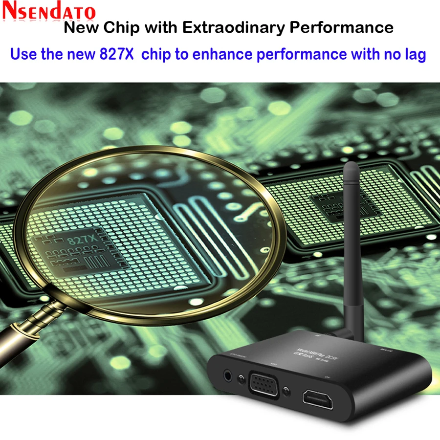 Mirascreen X6W Plus Wireless Miracast 5G 4K Display TV stick adapter 3 in 1 HD VGA AV 1080P wifi Receiver Dongle | Электроника