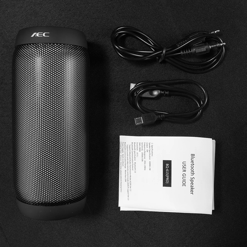 

NFC,Wireless Portable Speaker,Bluetooth Speaker,With LED,Stereo,Loudspeaker,Bass,Subwoofer,Support FM Radio,TF,AUX,BQ 615 Pro