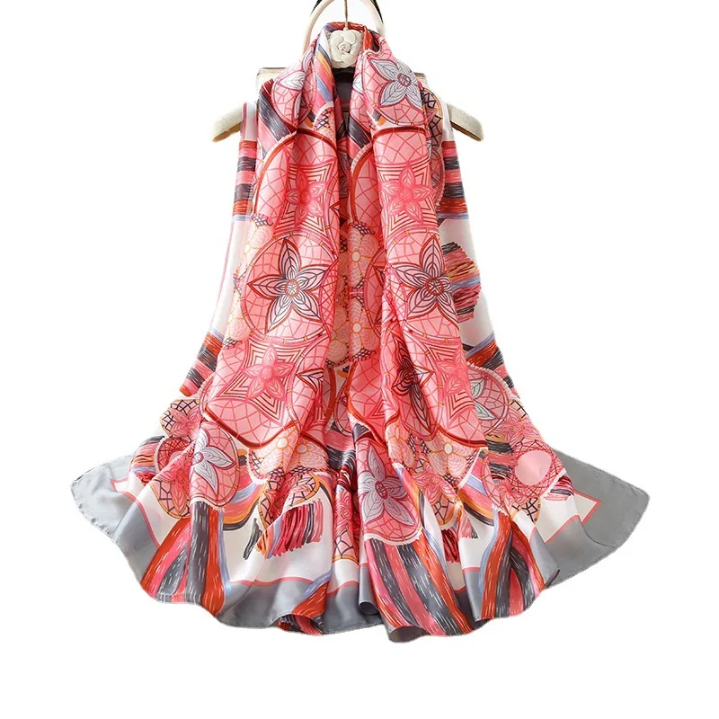 

Mulberry Scarf Women Silk Scarf Luxury Shawl Scarves Beach Cover-ups Bandana Hijabs Bufand de seda Foulard en soie solar playa