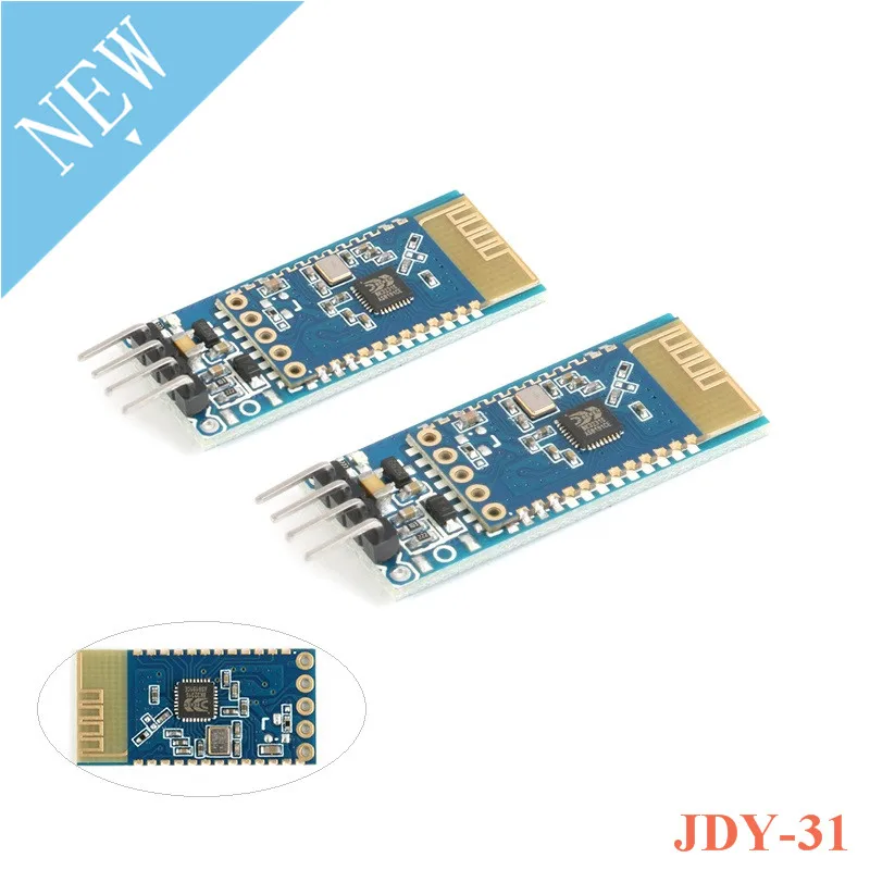 JDY 31 Bluetooth 3 0 Φ модуль Серийный порт 2 4G SPP Прозрачная передача совместима с HC 05 | Запасные части -4000055400159