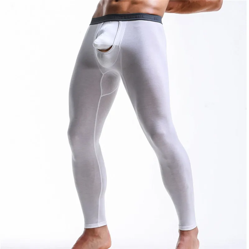 Мужские сексуальные повседневные тонкие обтягивающие леггинсы с u-образной