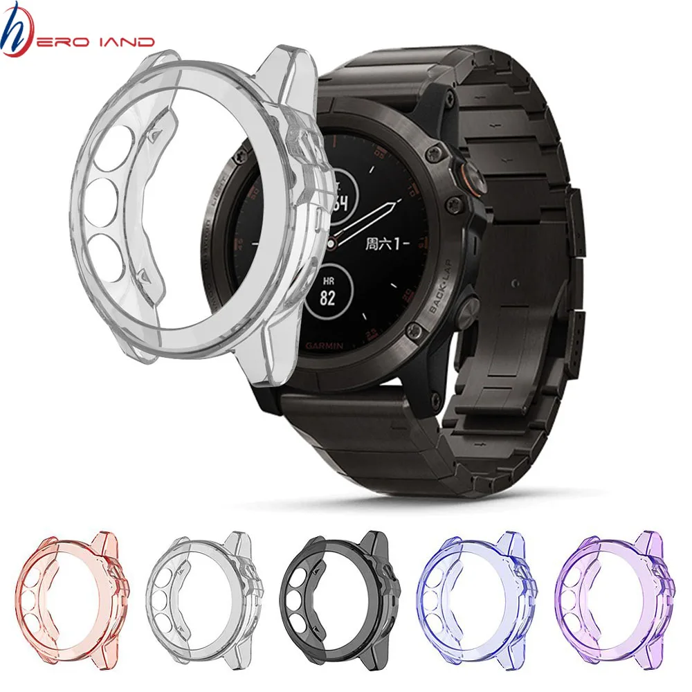 Мягкий ультра-тонкий кристально чистый ТПУ защитный чехол для Garmin Fenix 5X