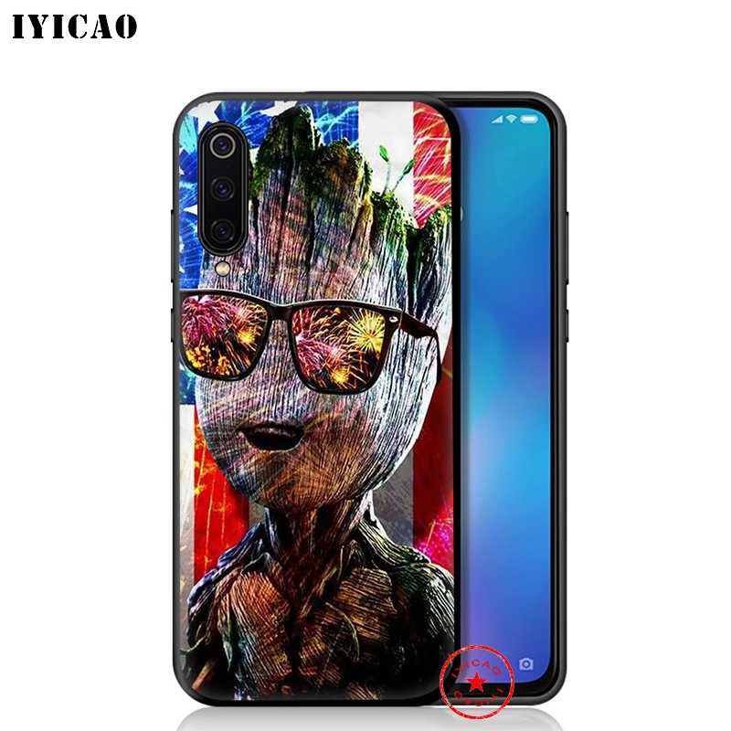 IYICAO I am a Groot мягкий чехол для Xiaomi Mi A3 A2 A1 10 9T CC9E CC9 9 8 6 Se Lite F1 5X 6X MiA1 MiA2 MiA3 |