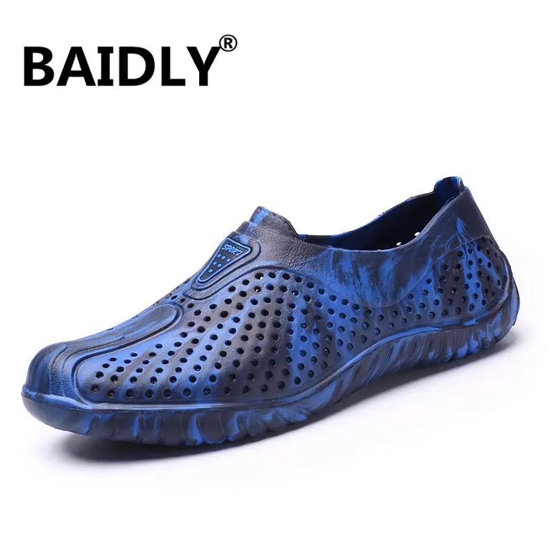 Summer Men Clogs Quick Dry Sneakers Home Slippers Outdoor Garden Shoes Beach Sandals Mules Antiskid Bathroom | Спорт и развлечения