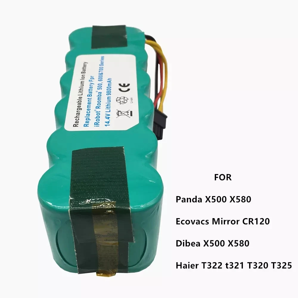 

2021 NEW Upgrade 14.4V 9800mAh Sweeping Robot NiMH Battery for Panda/Haier/Ecovacs /Dibea Rechargeable Vacuum Cleaner Battery