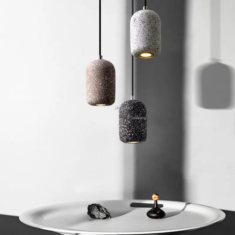 Скандинавский светодиодный подвесной светильник цементный промышленные