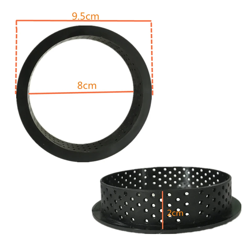 

Tart Mold Ring Mousse Circle Cutter Kitchen Decorating French Dessert DIY Cake Mold Perforated Non Stick Cake Kitchen Tools