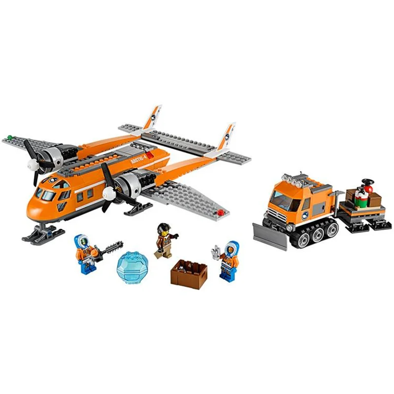 

10441 City Series Polar Material Supply Machine 60064 Children's Building Block Toy Gifts