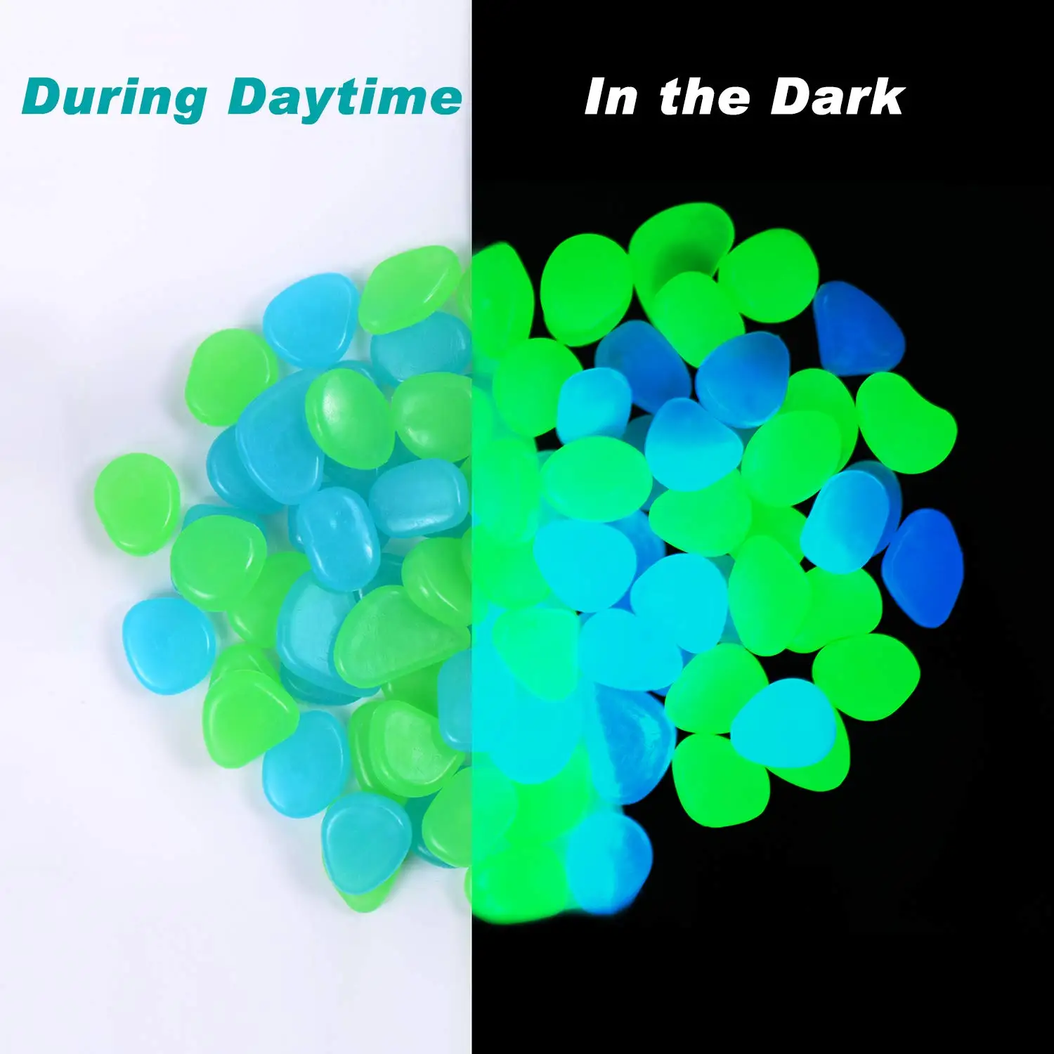 Светится в темноте светящиеся галечные камни для дня рождения свадьбы