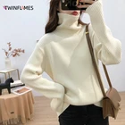 Женский облегающий пуловер, теплый джемпер в Корейском стиле, зима-осень