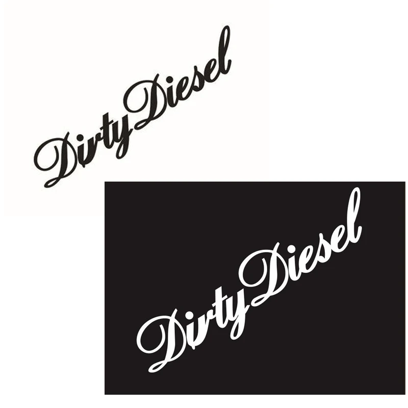 

22.4x6cm DIRTY DIESEL Reflective Car Sticker Funny Car Styling Vinyl Motorcycle Body Decoration