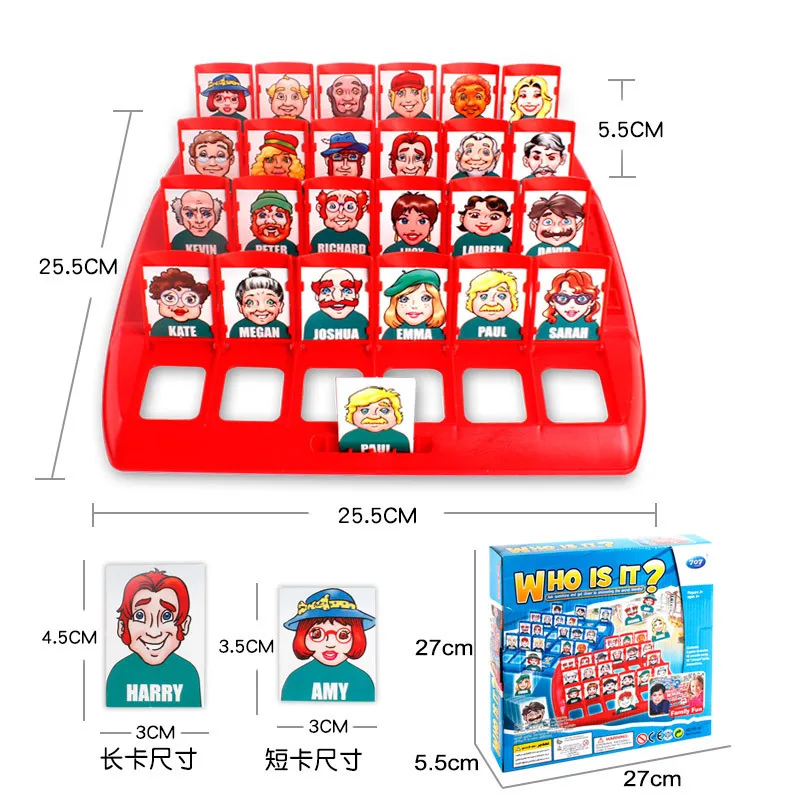 

Who Is It Classic Board Game Funny Family Guessing Games Kids Children Toy Gift