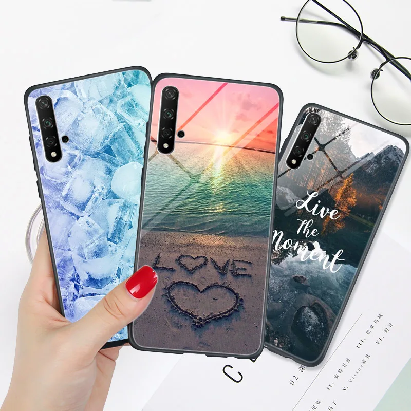 Honor 20 PRO Lite 20S View 9X Premium 9A 9S 9C Чехол глянцевый для Huawei 10i 10 9 7A 7C 8A 8C 8S 8X задняя крышка
