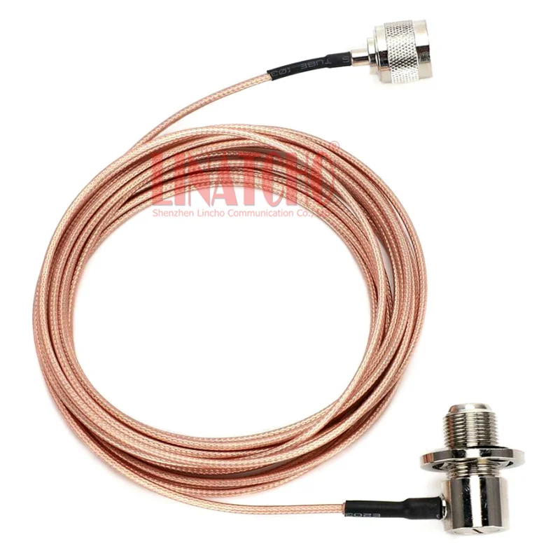 5 Meters RG316 50ohm Low Loss Coaxial Cable for Mobile Radio FT-7800 FT-7900 Antenna N Male to UHF SO239