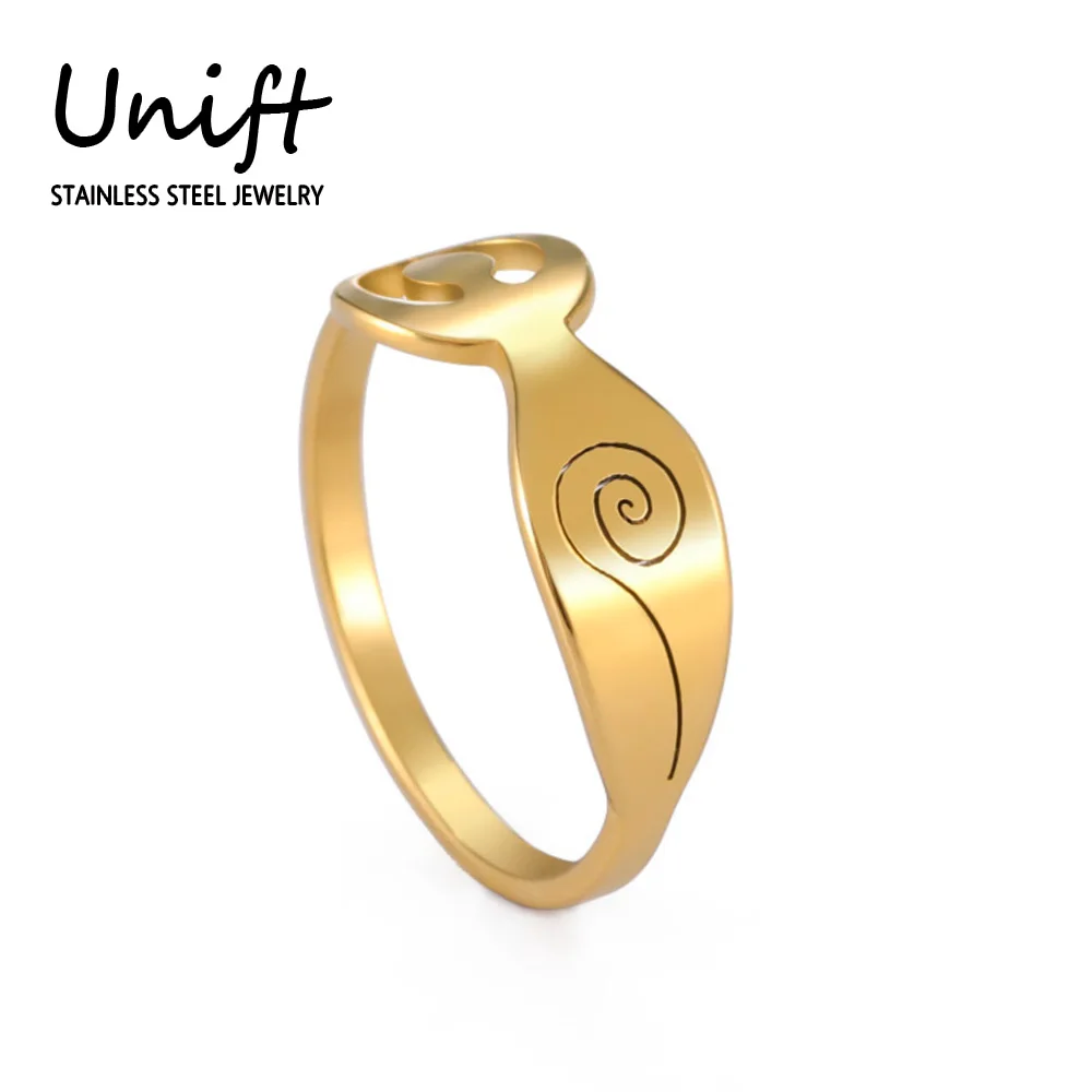 Кольца Unift Moon богиня для мужчин и женщин кольца из нержавеющей стали конфет
