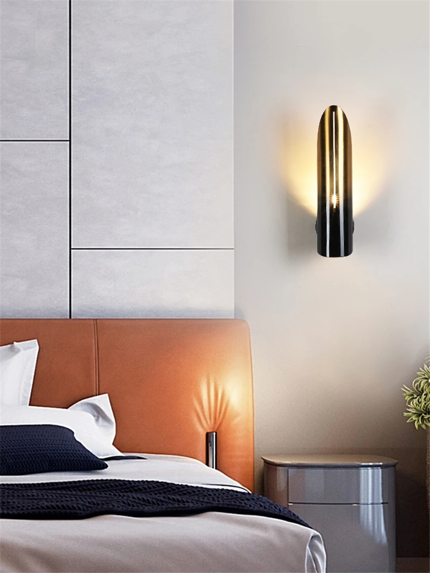 Роскошные Настенные светильники градиентного цвета фон для гостиной