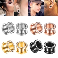 leosoxs 2 piece hot sale stainless steel auricle earrings explosion body piercing