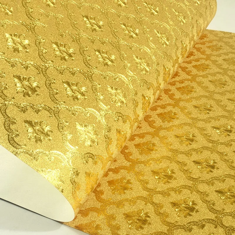 Роскошная золотая обои в европейском стиле Дамаск Цветок 3D рулон гостиная ТВ диван спальня домашний Декор ПВХ виниловая настенная бумага