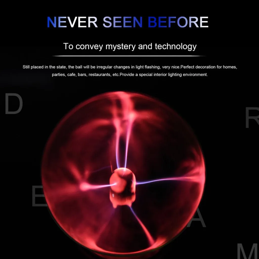 Детский статический шар с USB ионный волшебный плазменный хрустальный светильник