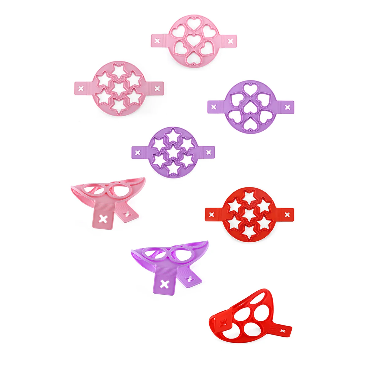 

Multi-purpose Silicone Seven-Hole Omelette Mold Multi-Function Round Star Heart-Shaped Pancake Tool for Eggs Muffins Pancakes