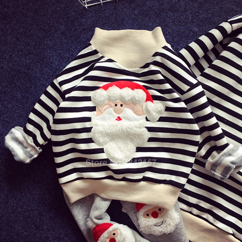 Свитер с вышивкой в виде Санта-Клауса оленя на Рождество для мамы и детей | Мать
