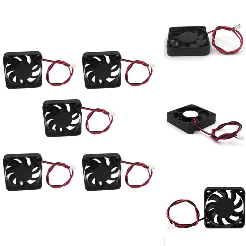 

Вентилятор охлаждения 50x50x10 мм 5010 DC 2-контактный Бесщеточный вентилятор охлаждения подходит для охлаждения процессора/электронного оборудо...